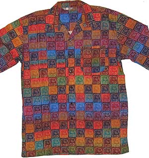 Men's Shirt: Ghana Blue Elephant