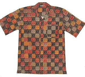 Men's Shirt: Natural Elephant